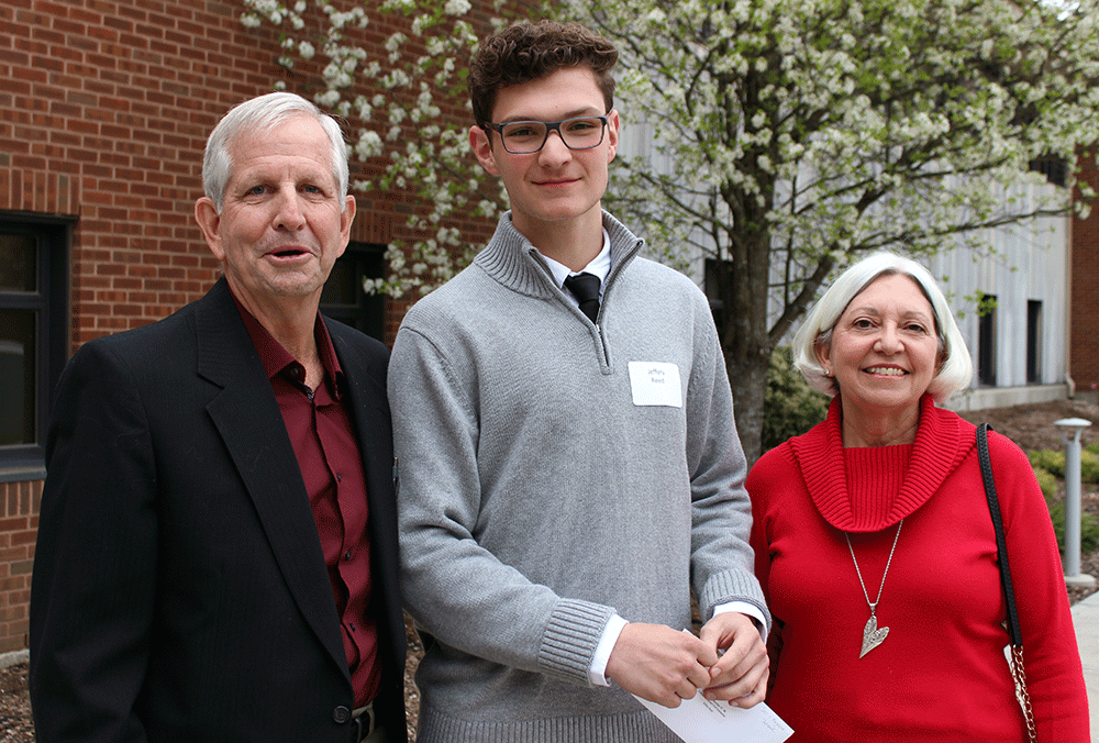 Steve and Marge Townsend with Jeffrey Reed