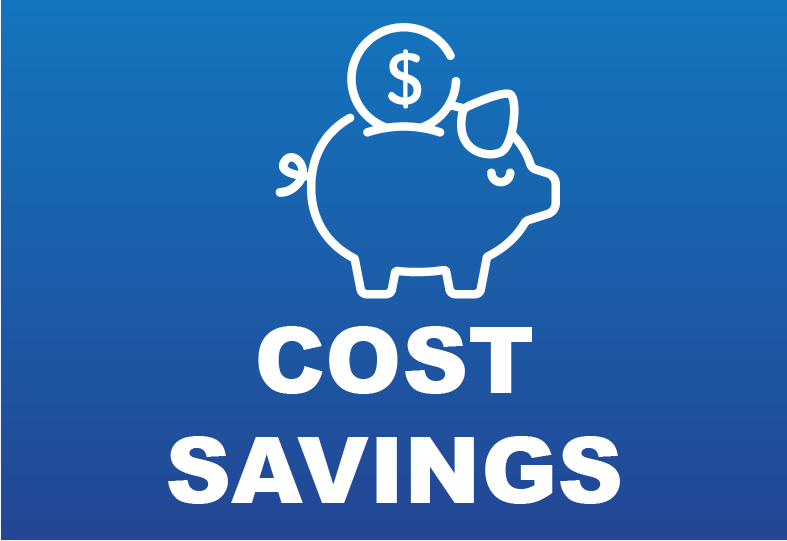 Button: Cost Savings