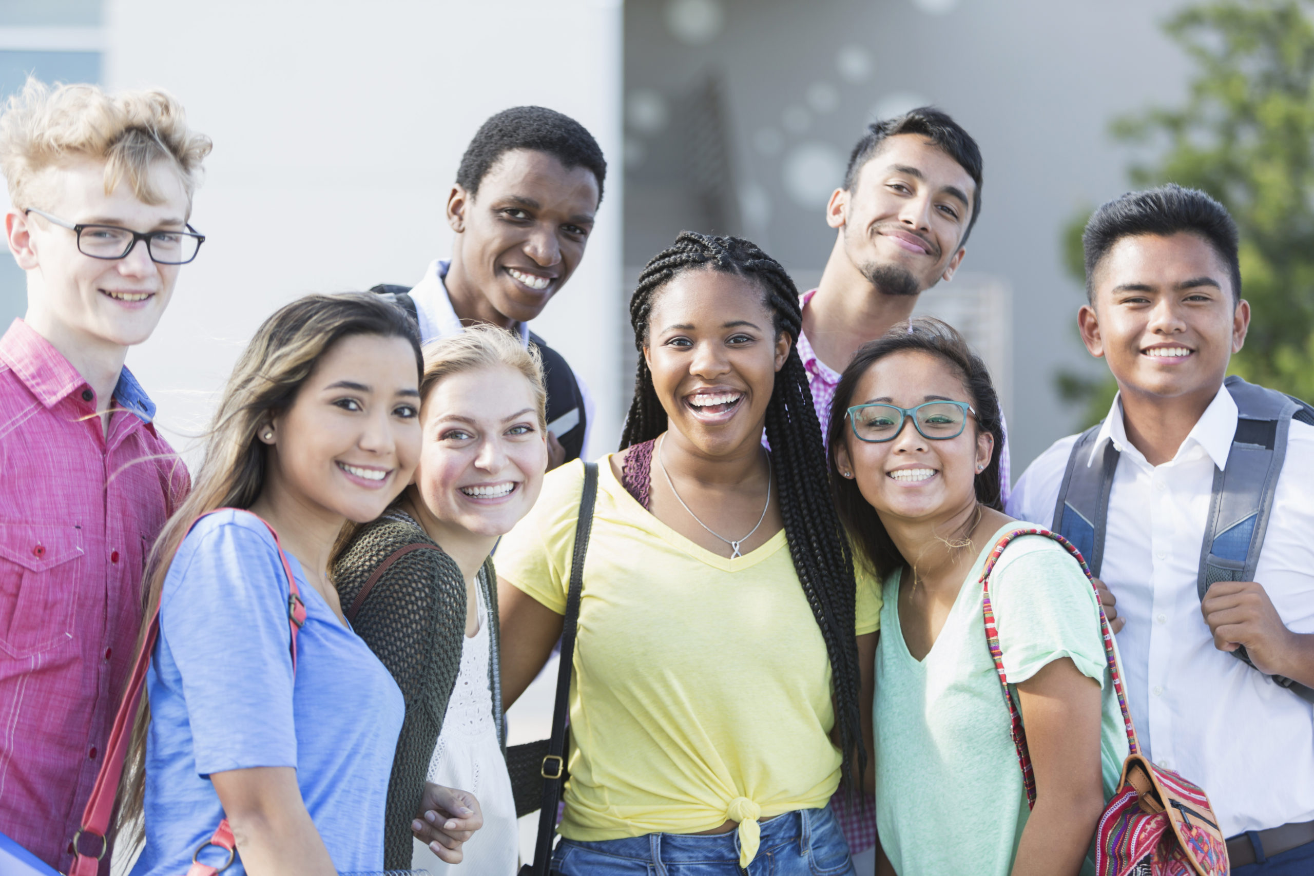 Group of college students